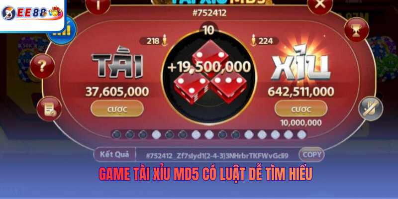 Game Tài Xỉu MD5 có luật dễ tìm hiểu
